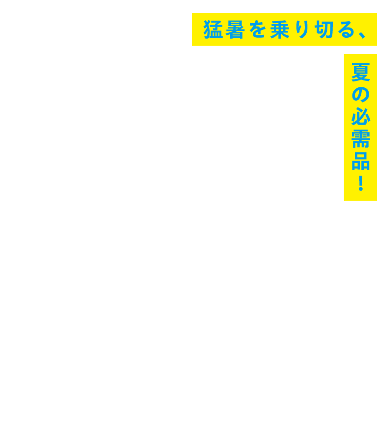 COOL COLLECTION：猛暑を乗り切る、夏の必需品！